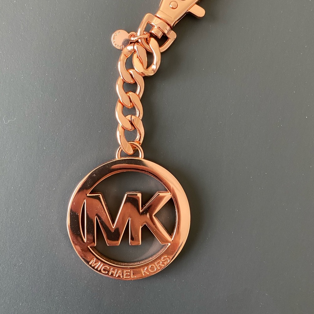 Michael Kors rose gold keychain